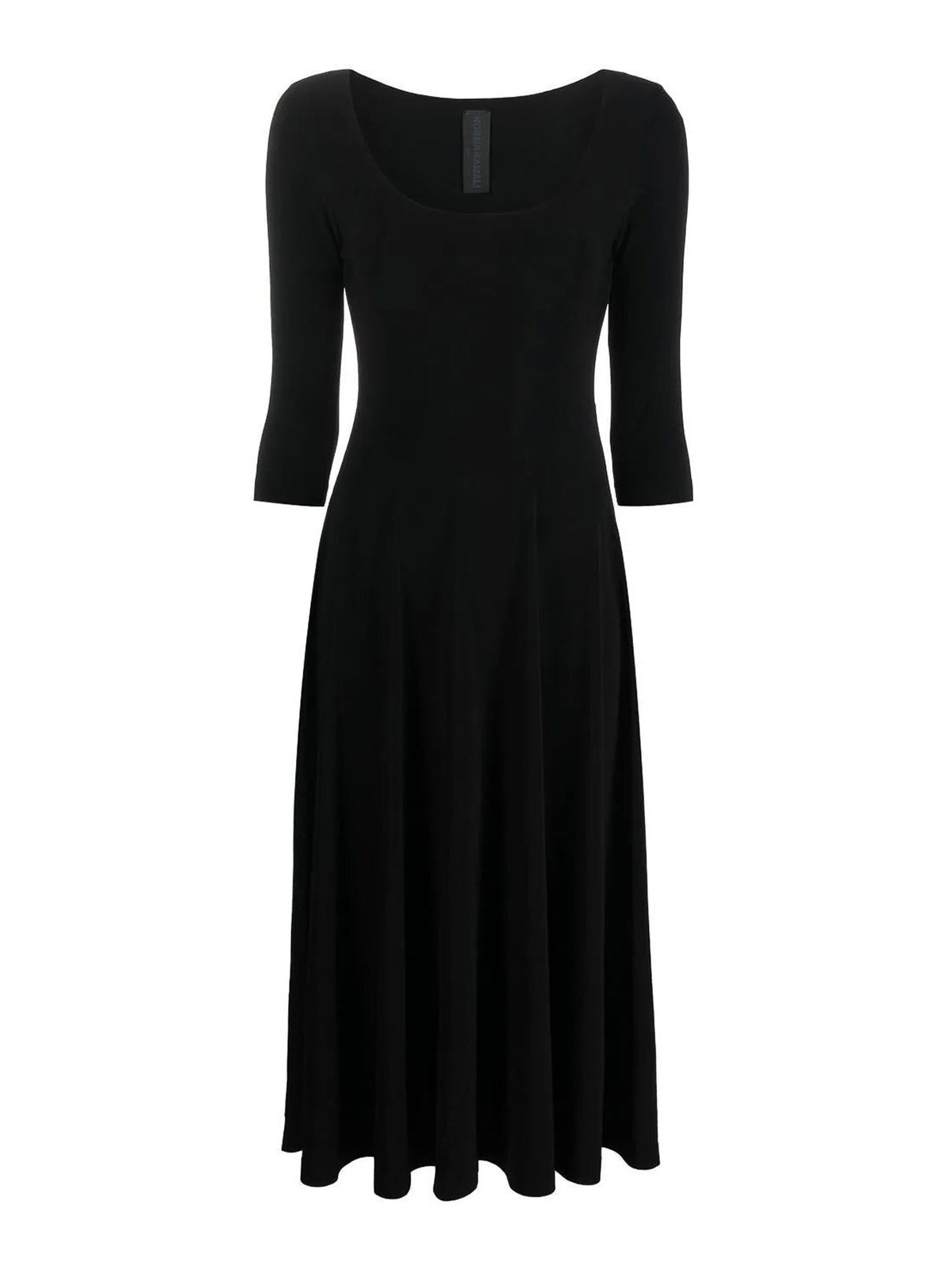 Shop Norma Kamali Long Dress In Black