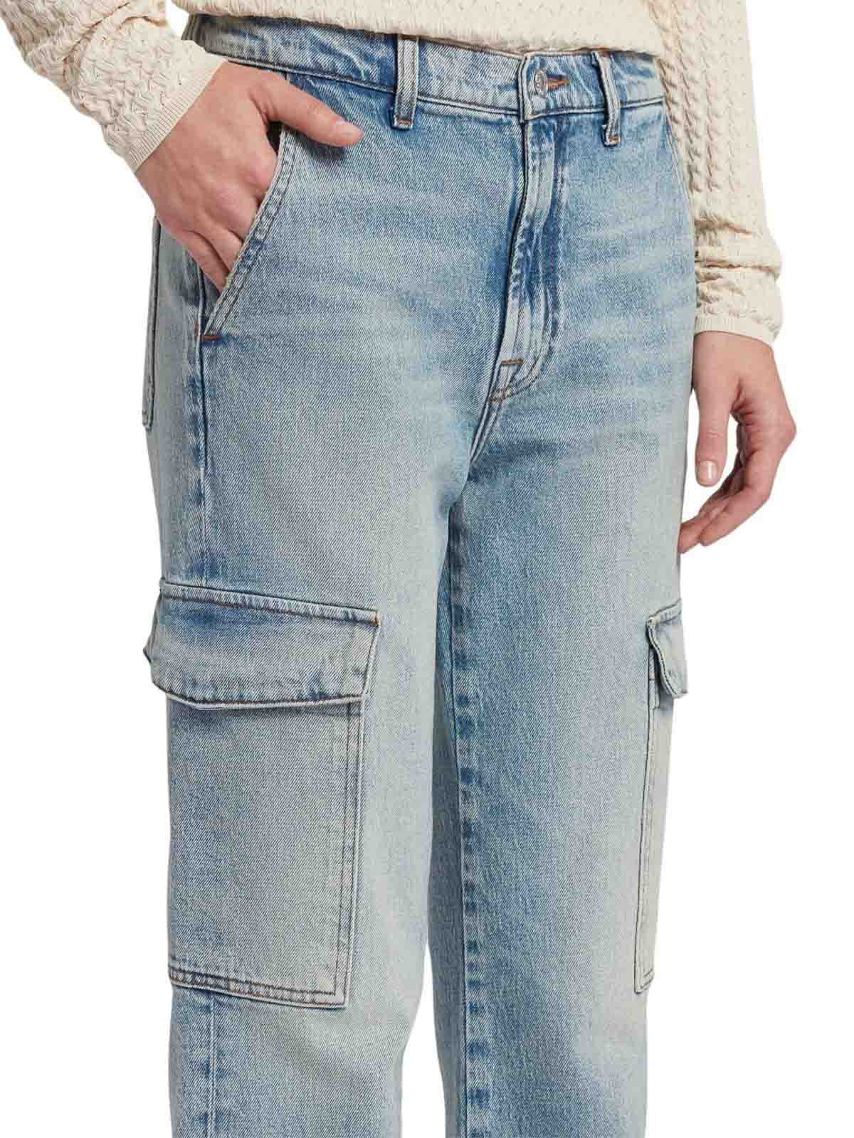 Shop 7 For All Mankind Cargo Logan Frost In Blue