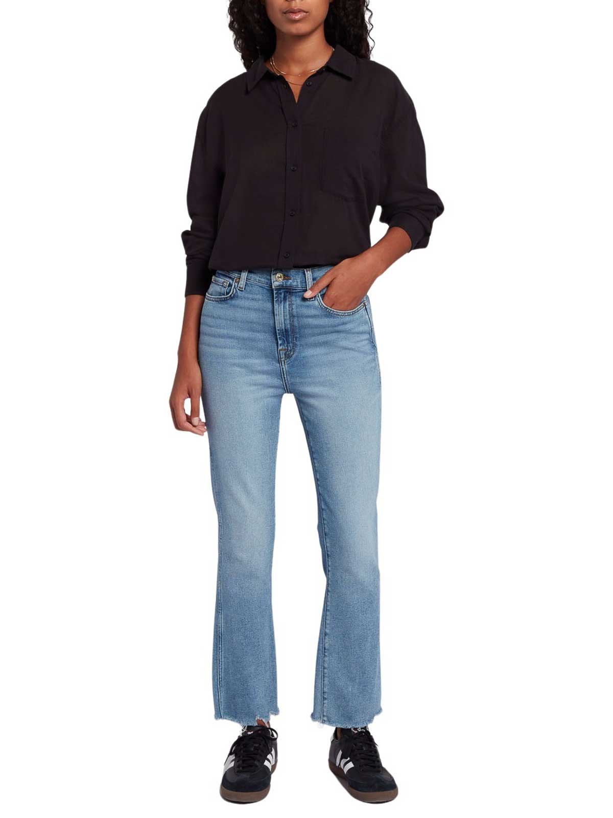 Shop 7 For All Mankind Denim Jeans In Blue