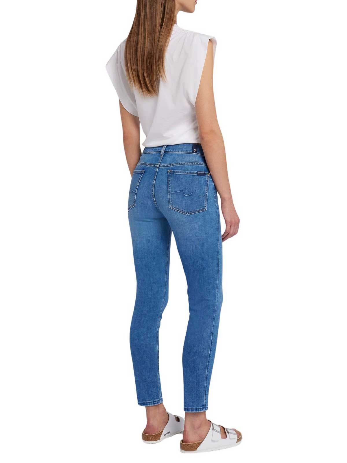 Shop 7 For All Mankind Roxanne Ankle Jeans In Blue