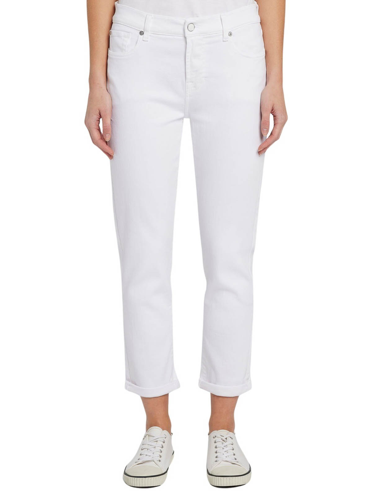 Shop 7 For All Mankind Jeans Boot-cut - Blanco In White