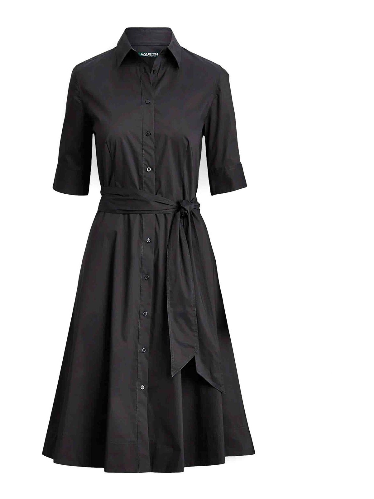 Shop Lauren Ralph Lauren Vestido Midi - Negro In Black