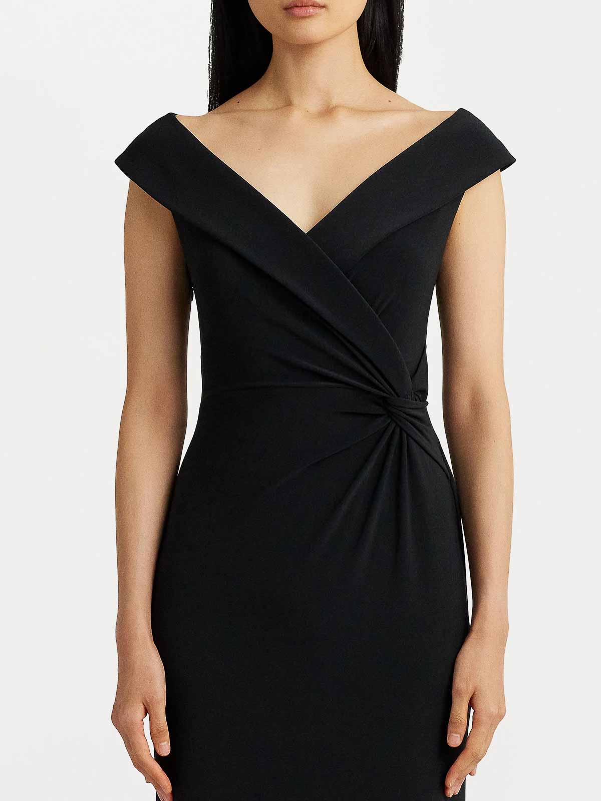 Shop Lauren Ralph Lauren Leonidas Long Dress In Black