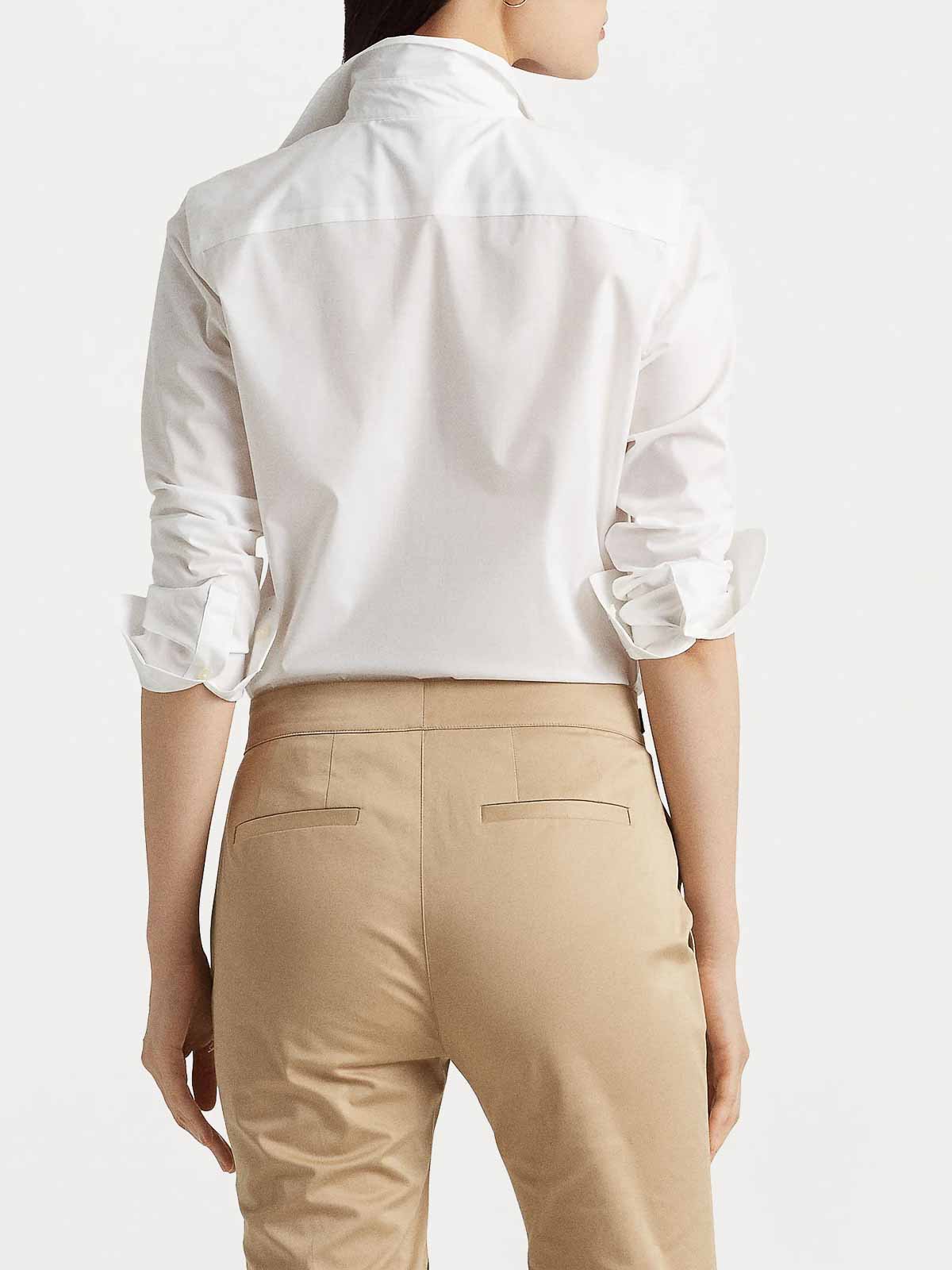 Shop Lauren Ralph Lauren Jamelko Long Sleeve Shirt In White