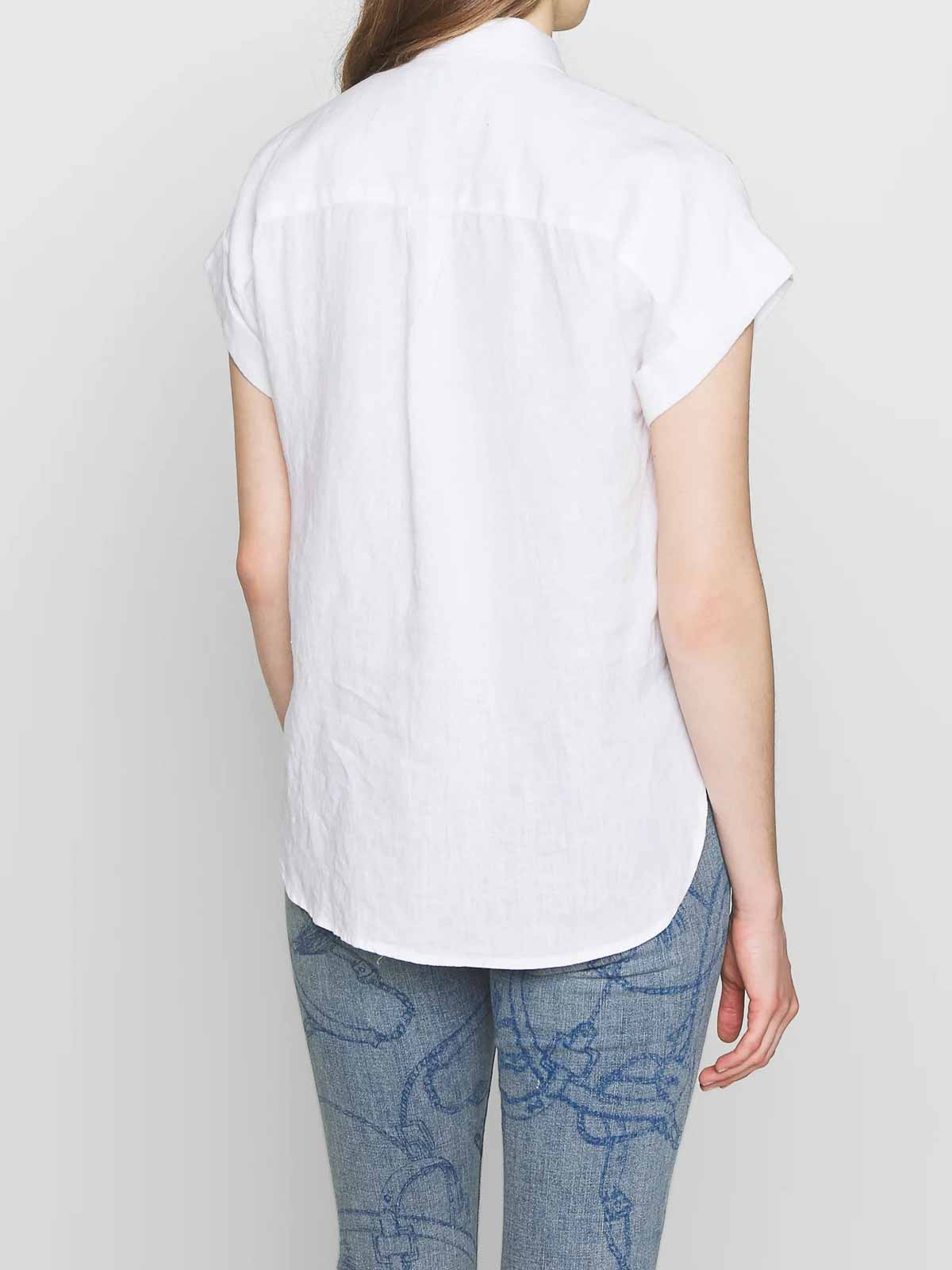 Shop Lauren Ralph Lauren Broono Short Sleeve Shirt In White
