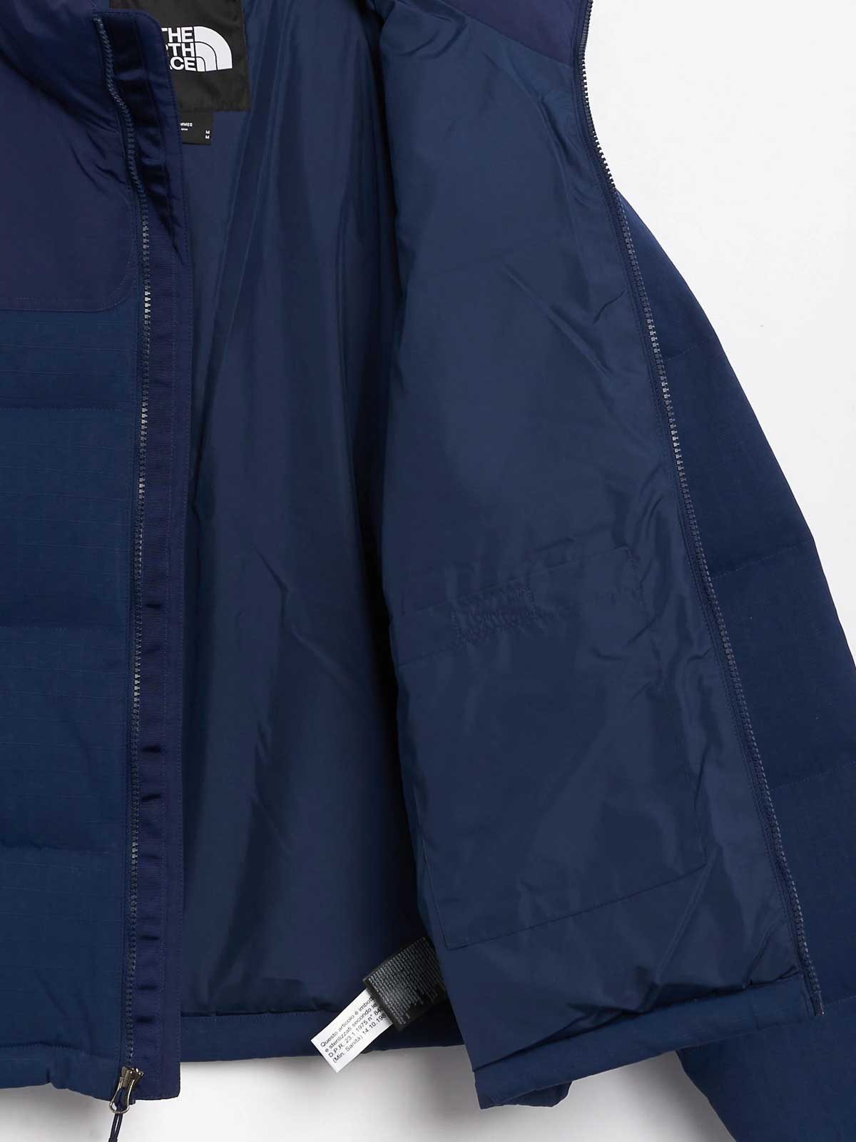 Shop The North Face Nuptse Jacket In Dark Blue