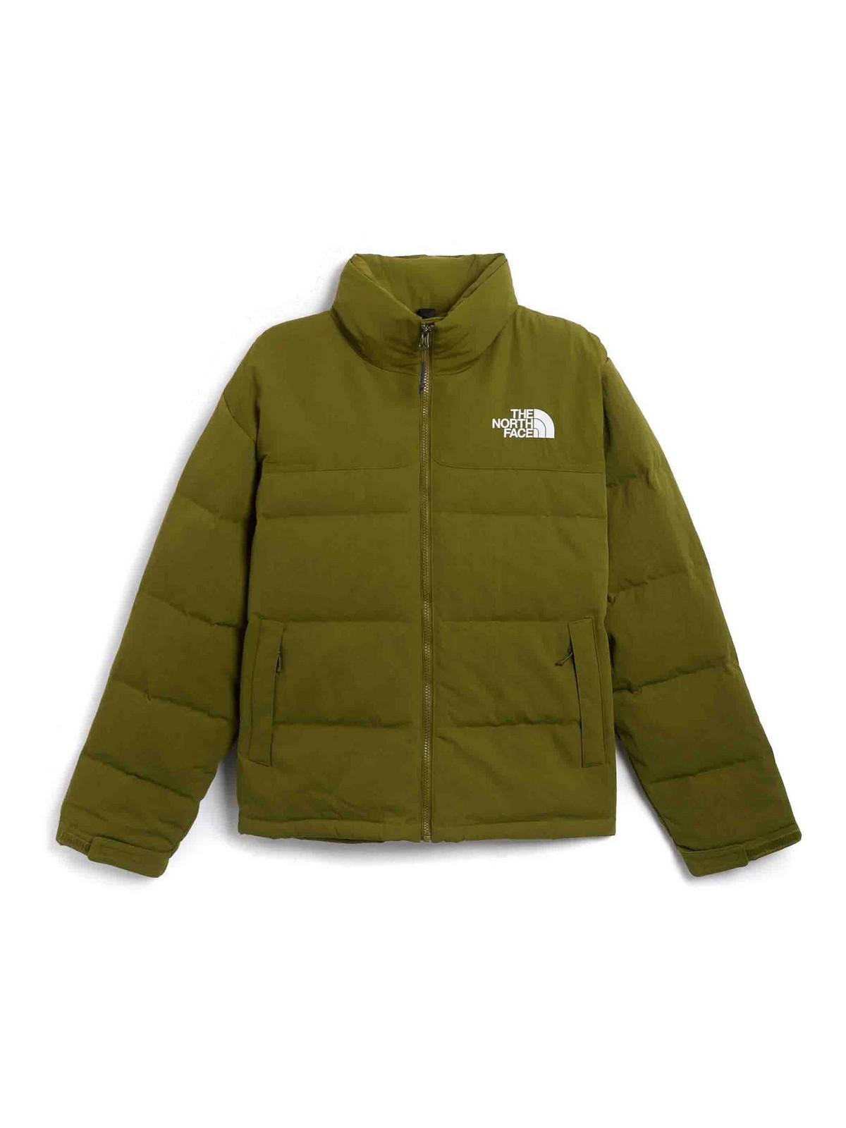 Shop The North Face Nuptse Jacket In Dark Green