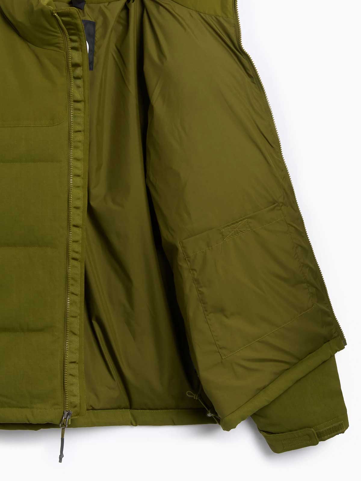 Shop The North Face Nuptse Jacket In Dark Green