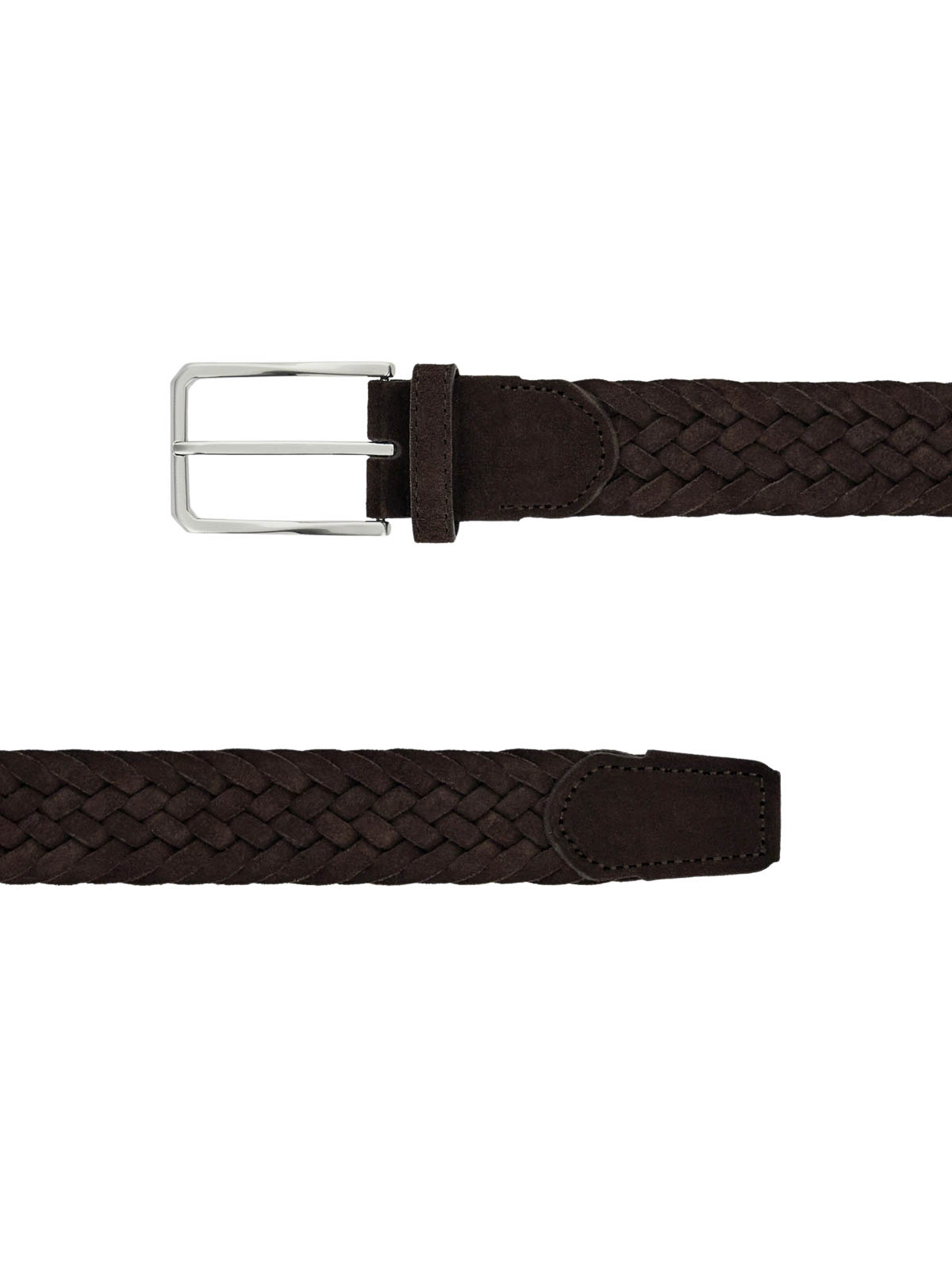 Shop Canali Leather Belt In Brown