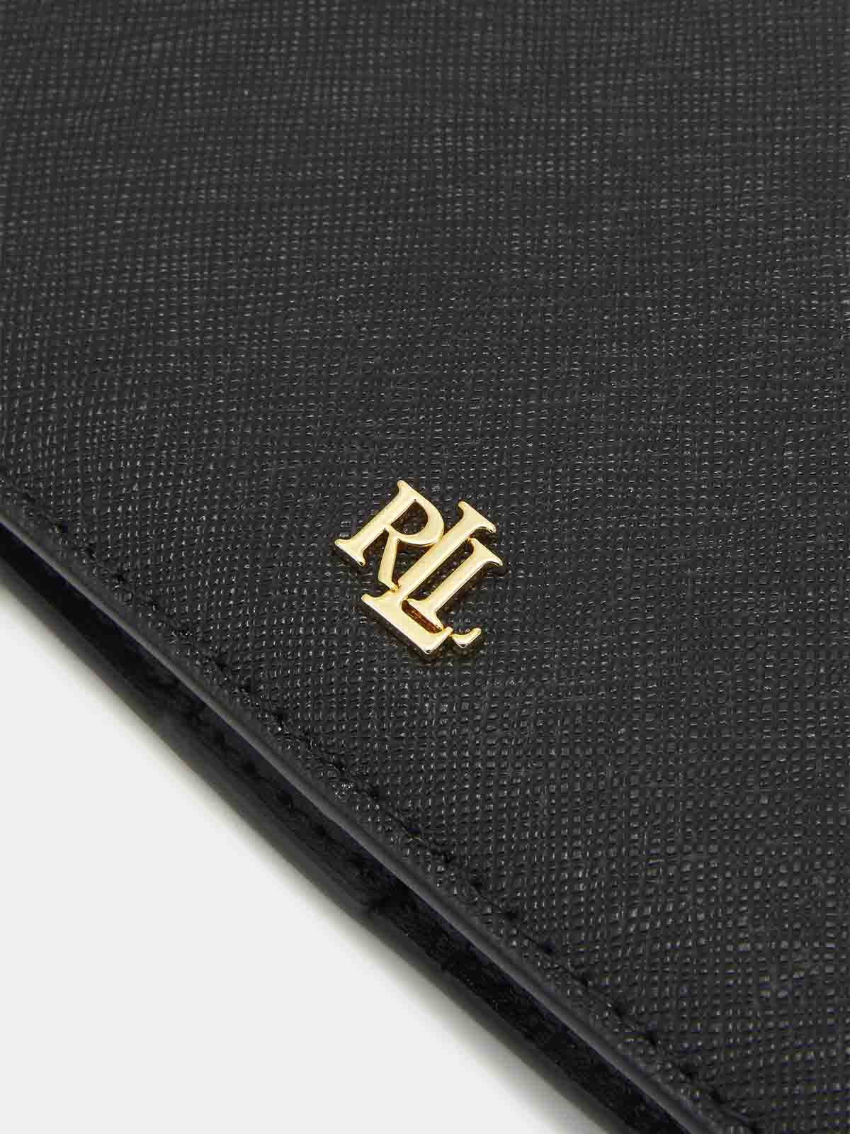 Shop Lauren Ralph Lauren Slim Wallet Medium In Black