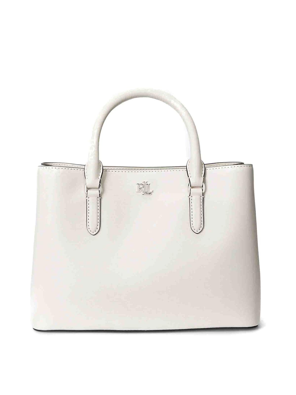 Shop Lauren Ralph Lauren Marcy Tote Bag S In White