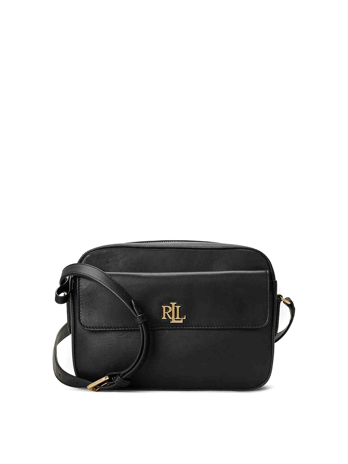 Shop Lauren Ralph Lauren Crossbody Marcy Cmra  M In Black