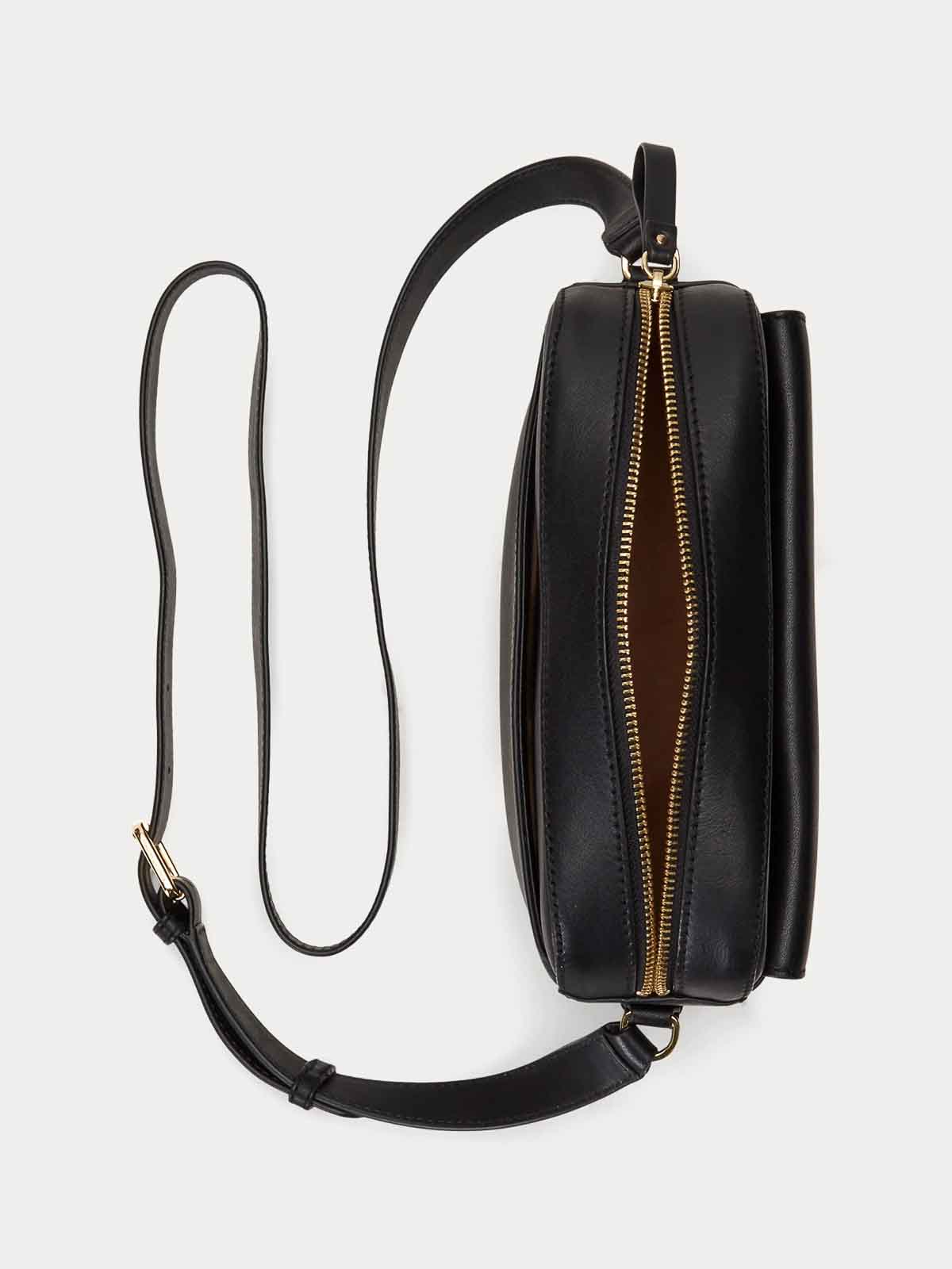 Shop Lauren Ralph Lauren Crossbody Marcy Cmra  M In Black