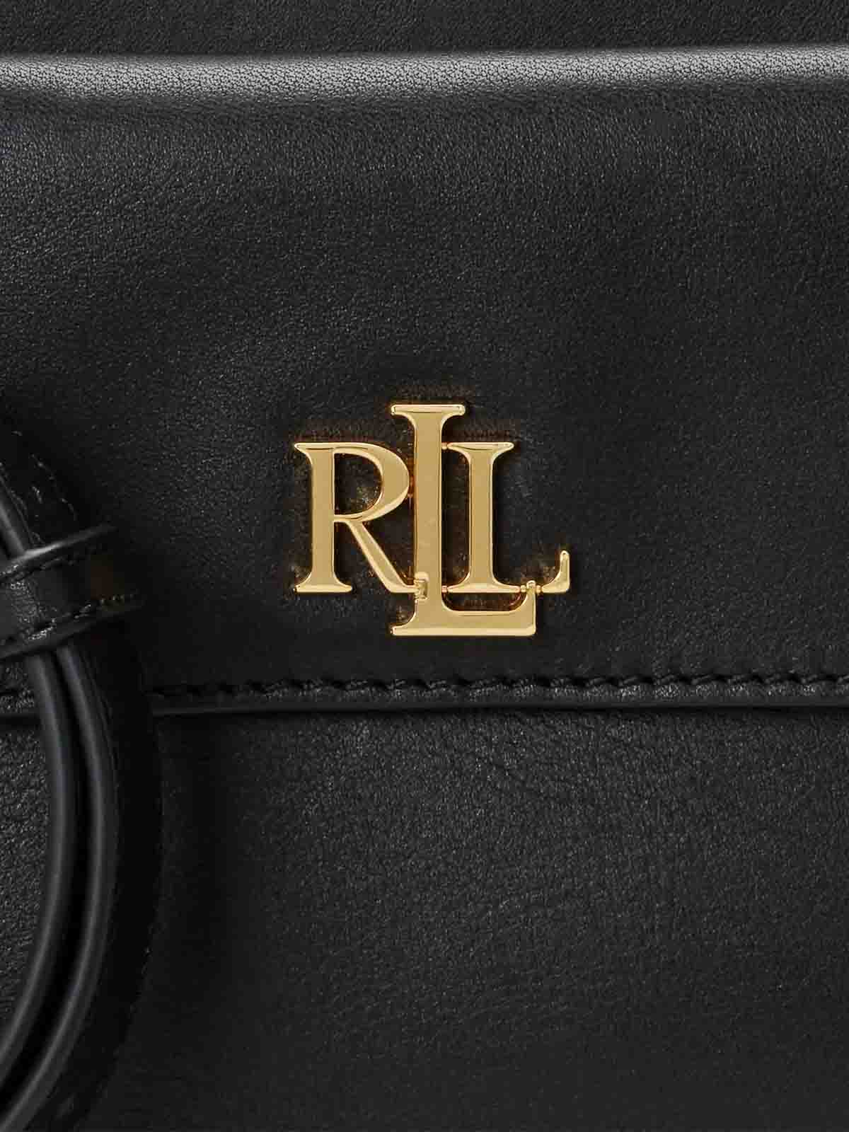 Shop Lauren Ralph Lauren Crossbody Marcy Cmra  M In Black