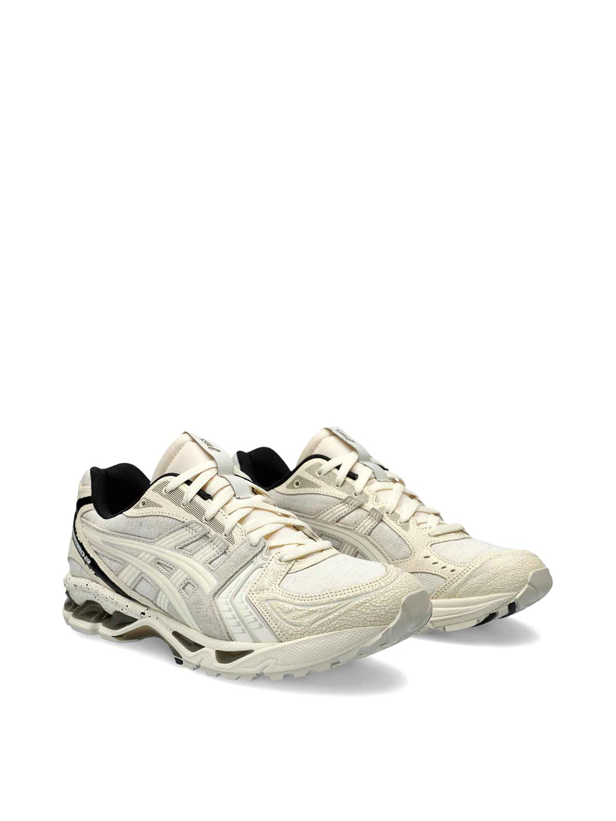 Shop Asics Leather Sneakers In Cream