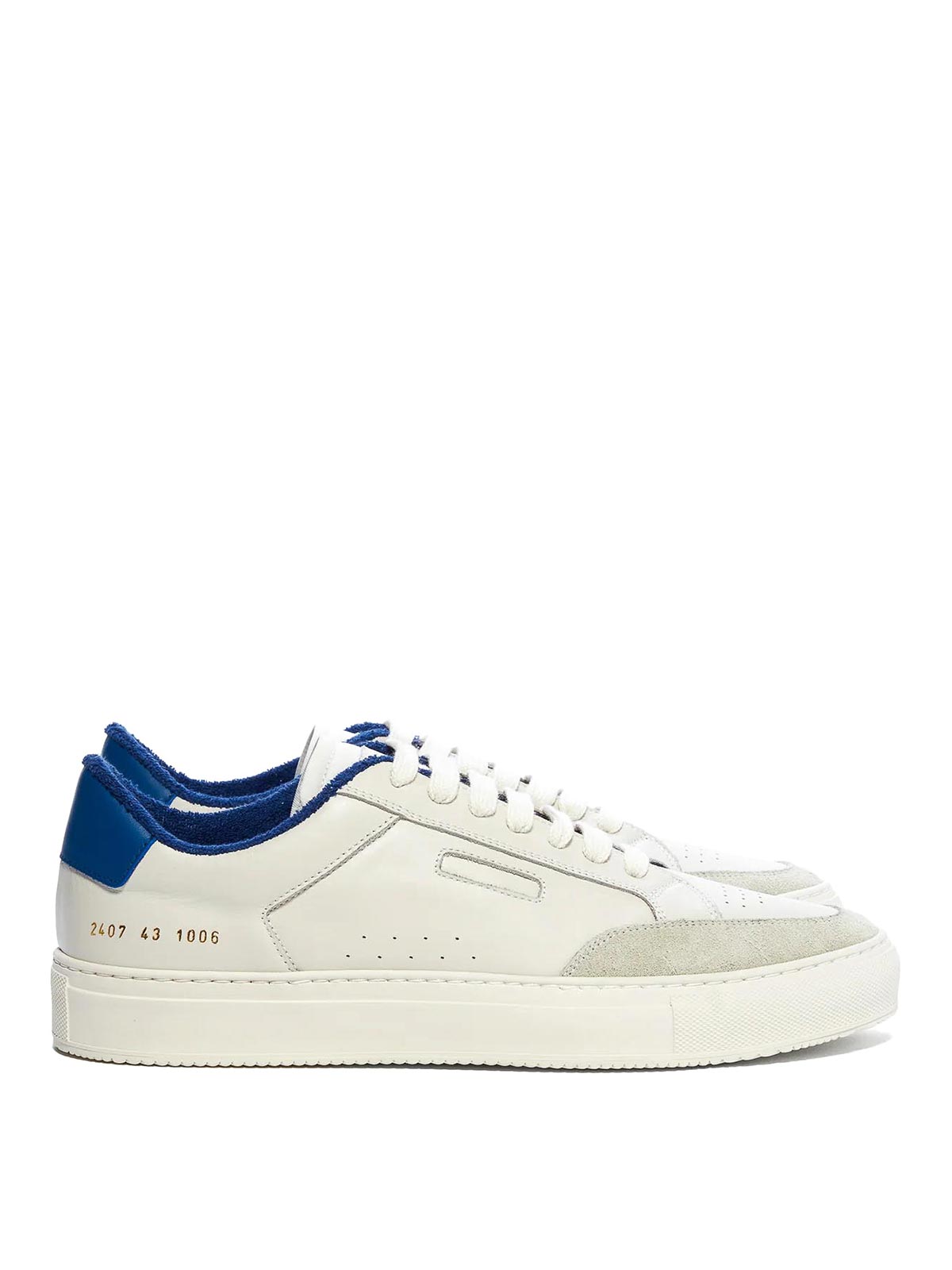 Shop Common Projects Leather Sneakers In Blue