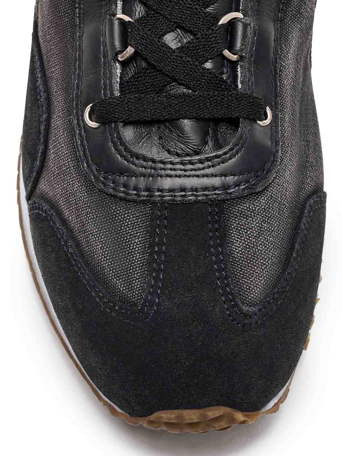 Shop Diadora Leather Sneakers In Grey