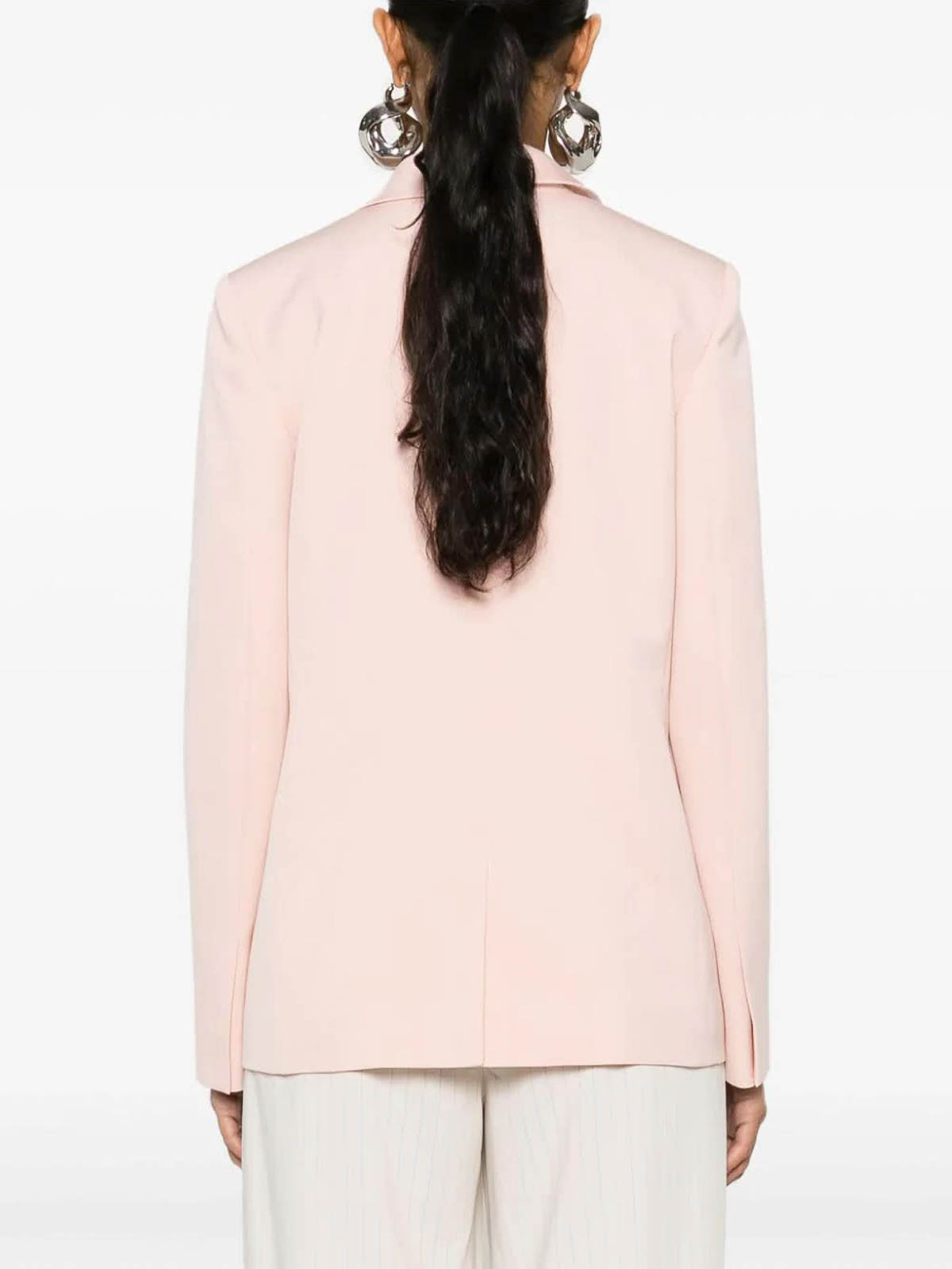 Shop Lanvin Single-breasted Tailored Jacket In Pink