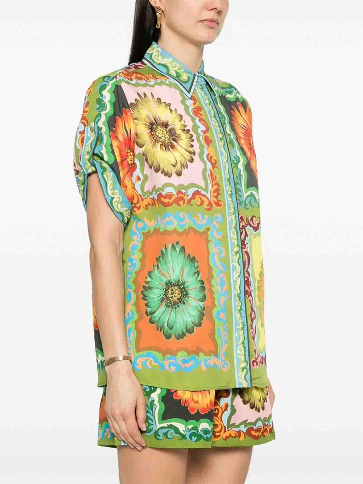 Shop Alemais Disco Daisy Shirt In Multicolour