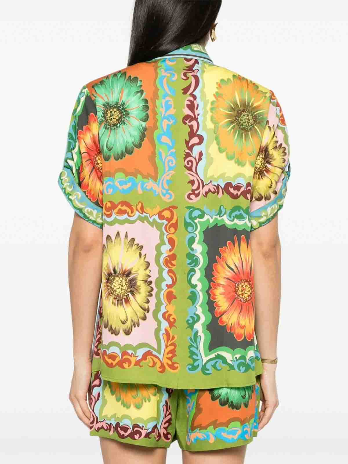 Shop Alemais Disco Daisy Shirt In Multicolour