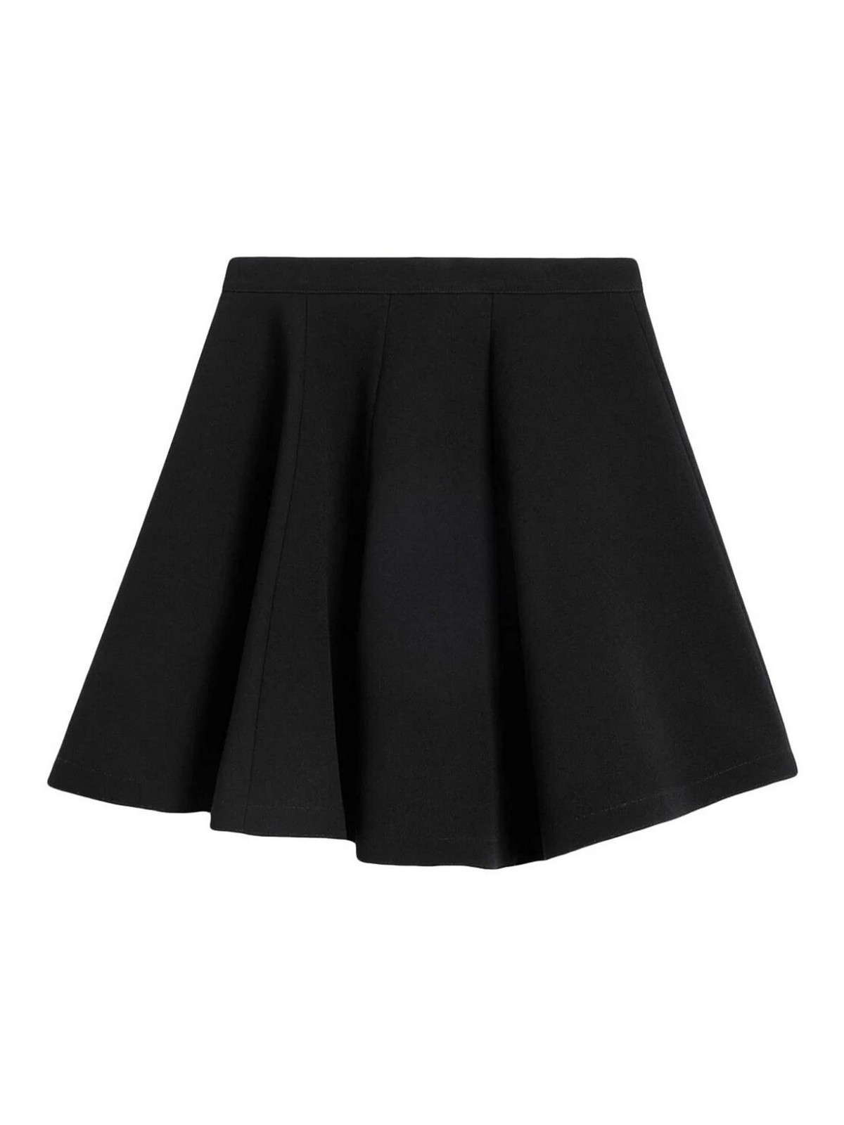 Shop Ami Alexandre Mattiussi Zipped Skirt In Black