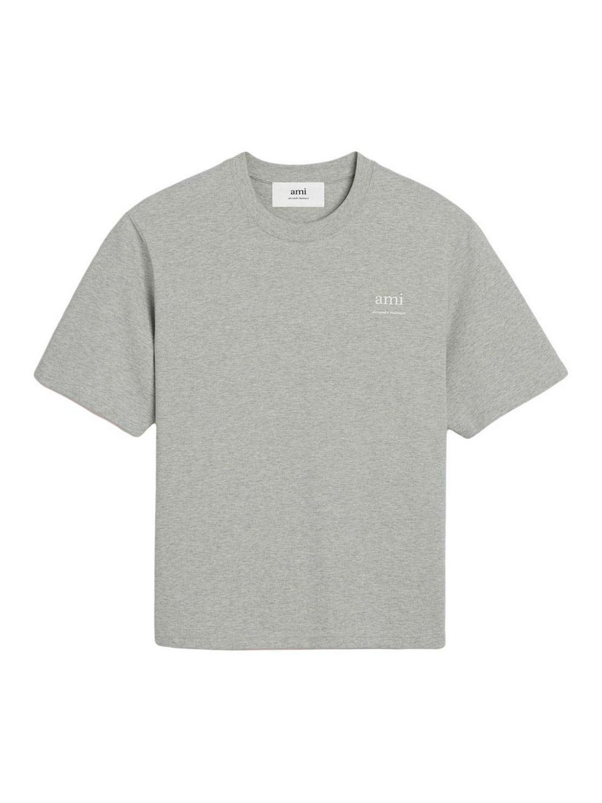 Shop Ami Alexandre Mattiussi Camiseta - Gris In Grey