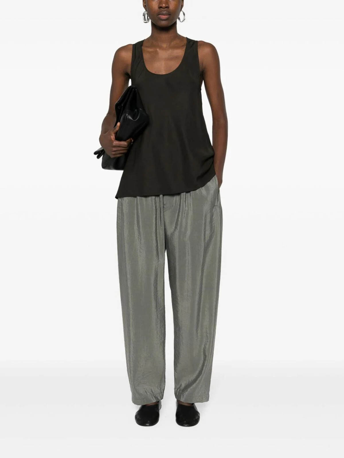 Shop Lemaire Relaxed Pants In Grey