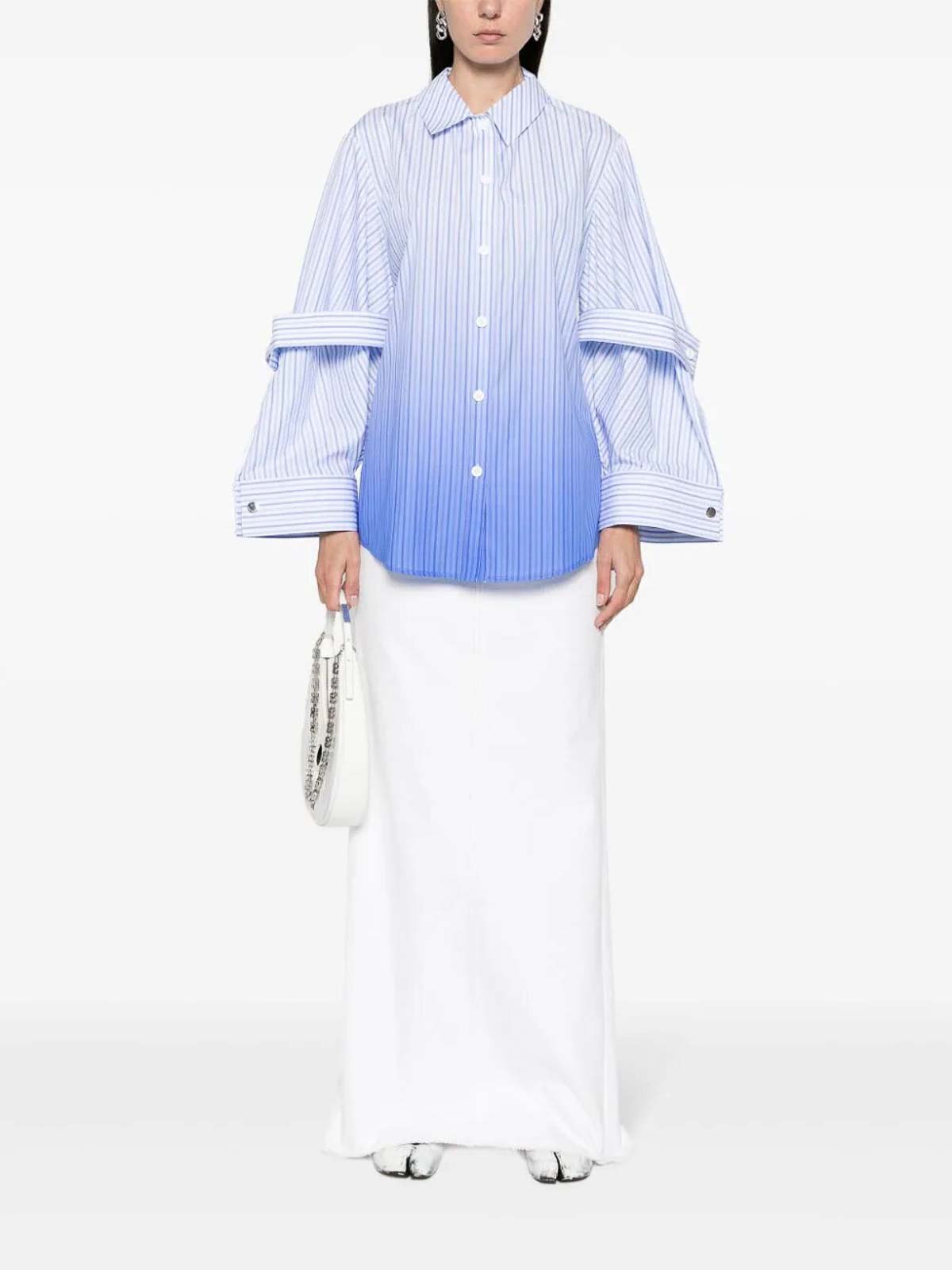 Stine Goya Nora Shirt - Light Blue - Women | SG5585HUESTRIPE