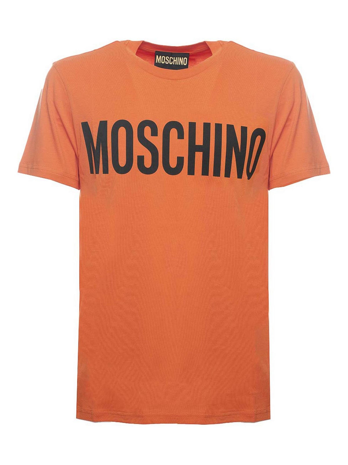 Shop Moschino Classic T-shirt In Orange