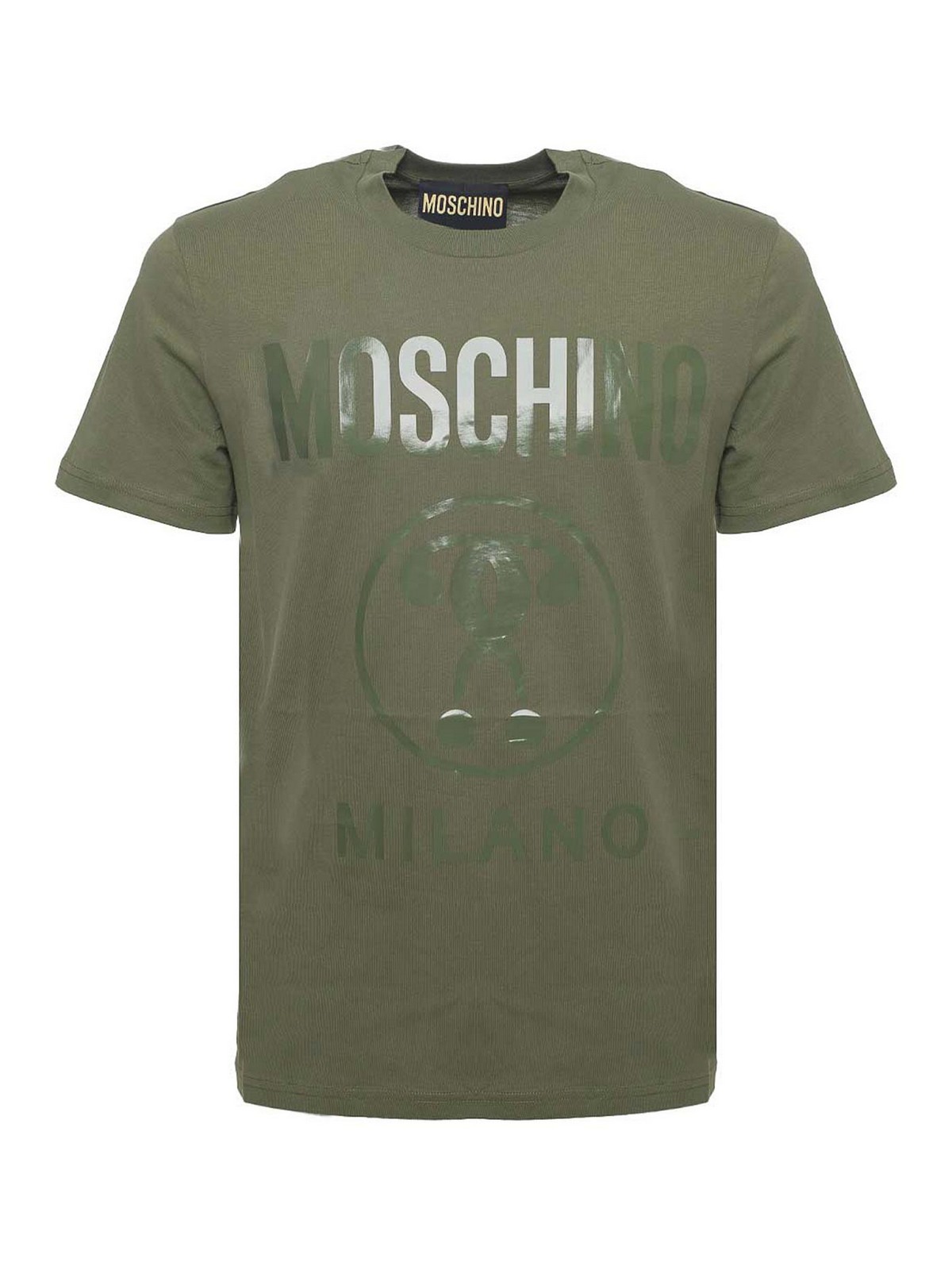 Moschino Military T-shirt In Dark Green
