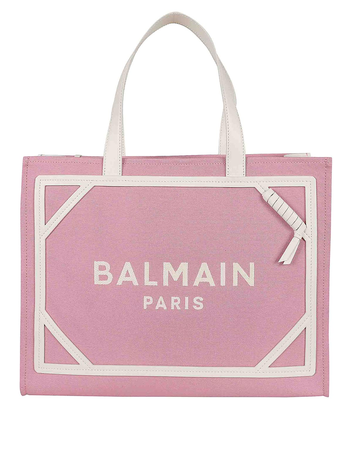 Shop Balmain Bolso Shopping - Crema In Cream