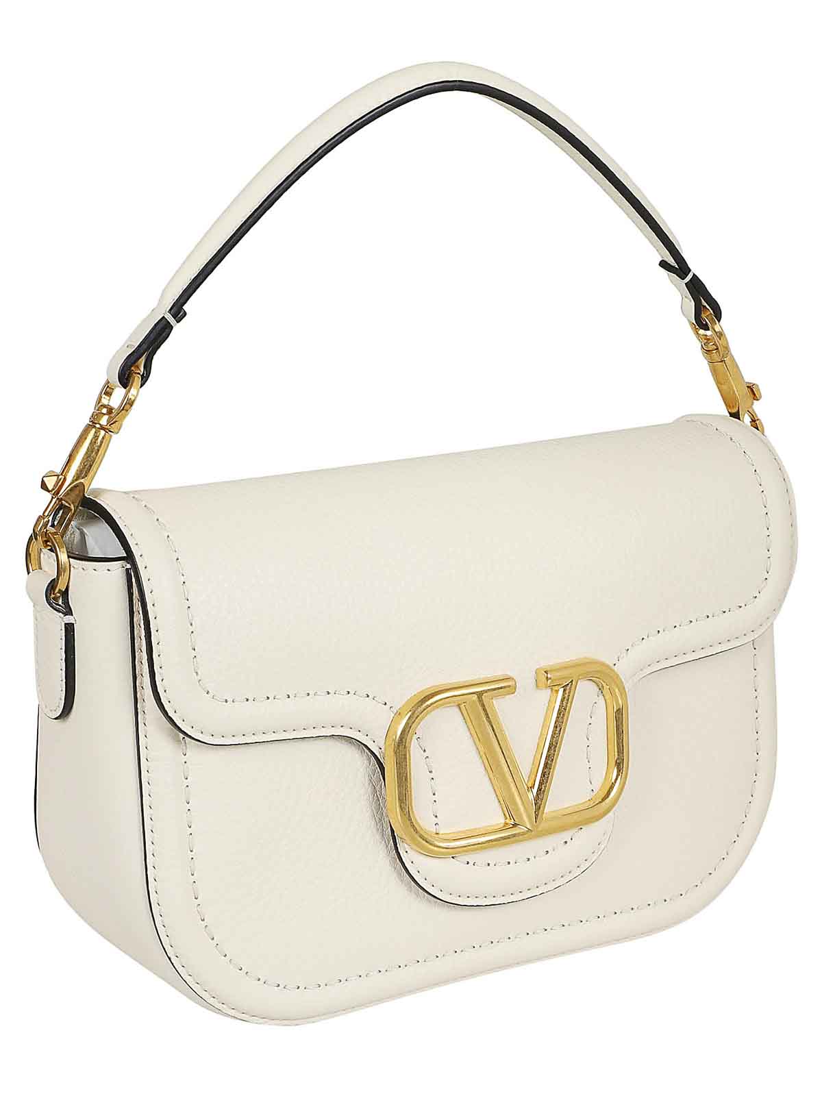 Shop Valentino Letaher Bag In White