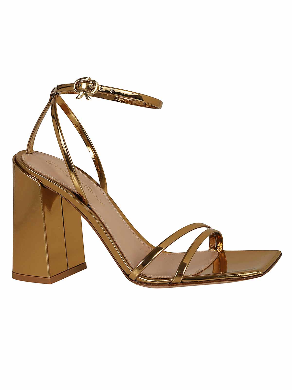 Shop Gianvito Rossi Leather Sandals In Brown