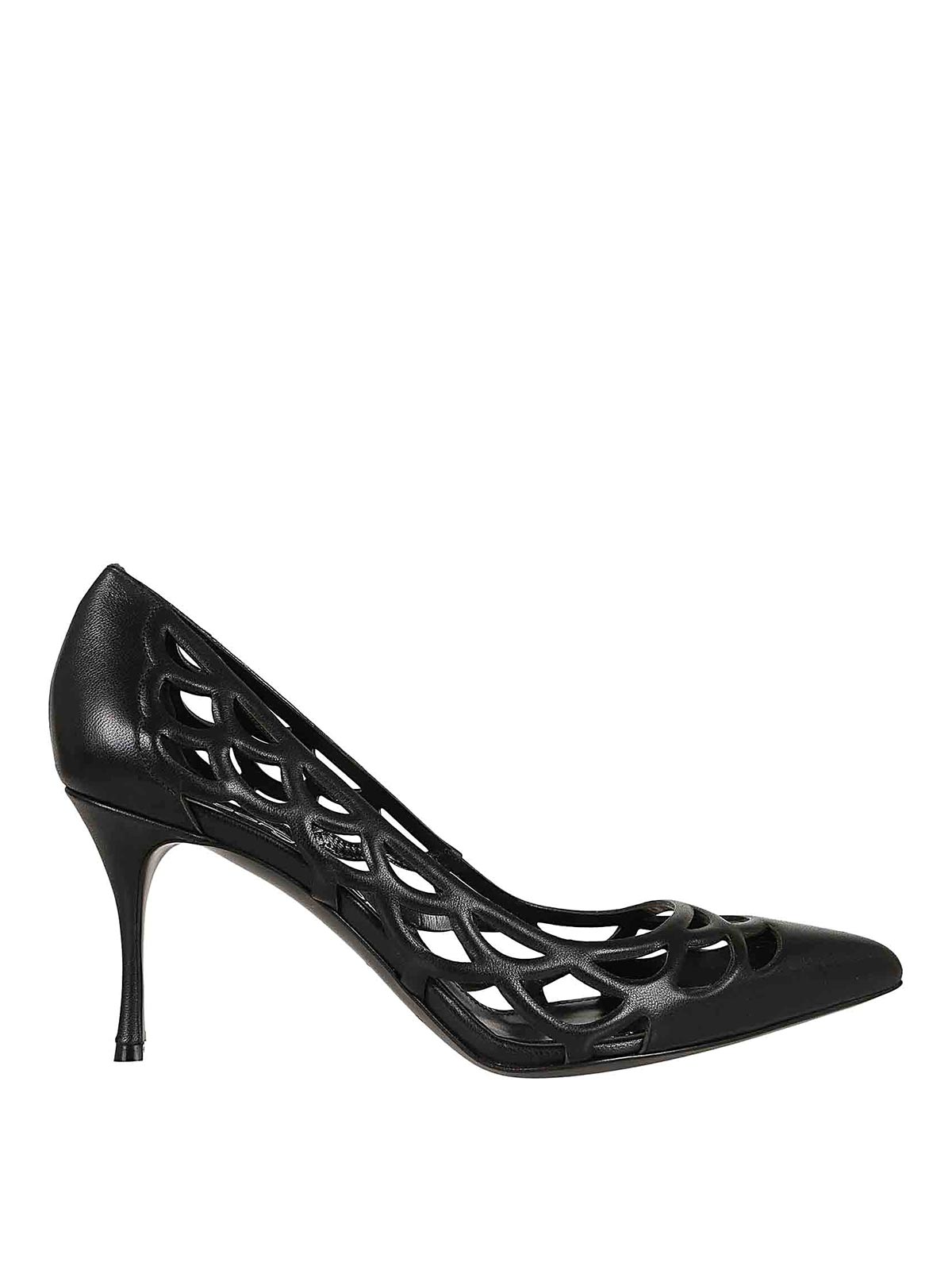 Shop Sergio Rossi Mermaid Court Shoes In Black