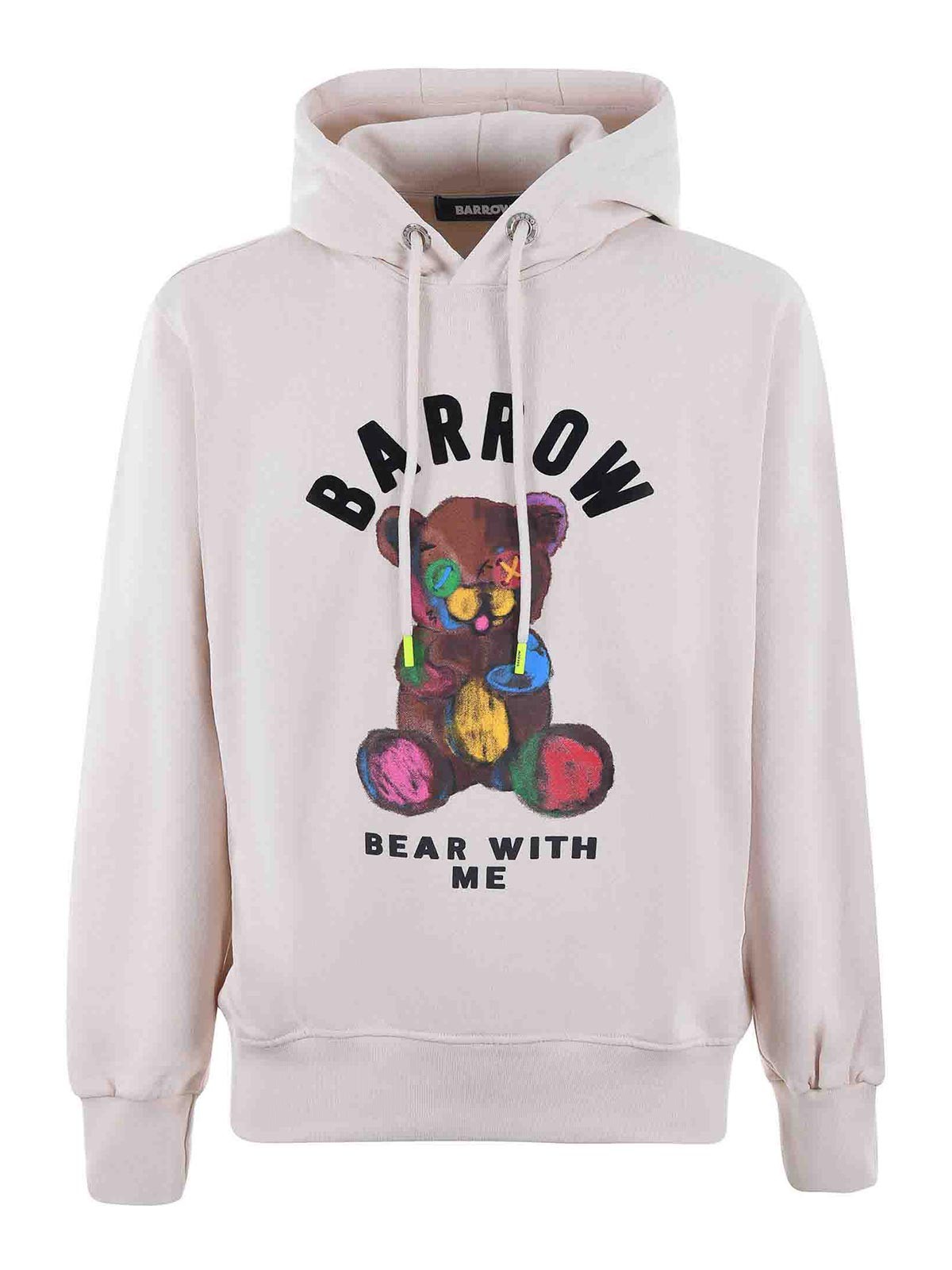 【BARROW】Sweatshirt Men Barrow Barrow Barrow District Hoodie Black | Moda404 Men's Boutique