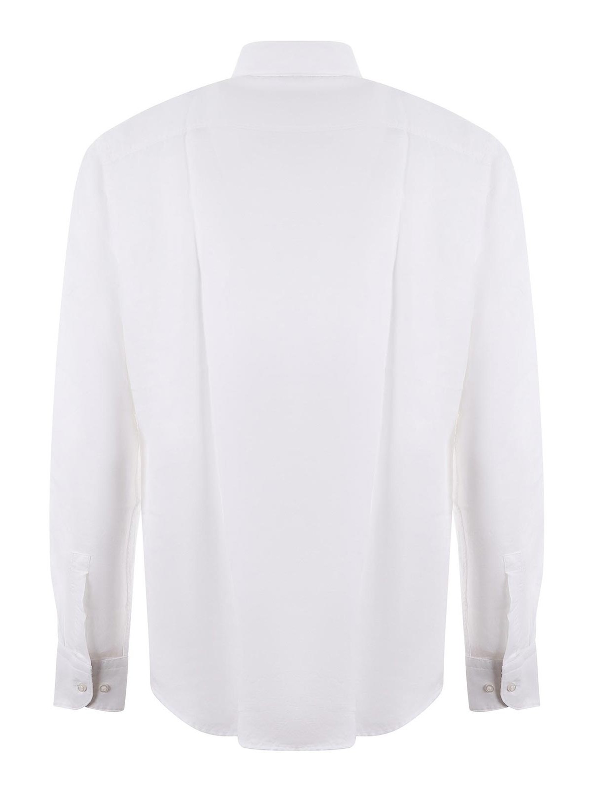 Shop Hugo Boss Shirt In Linen Blend In White