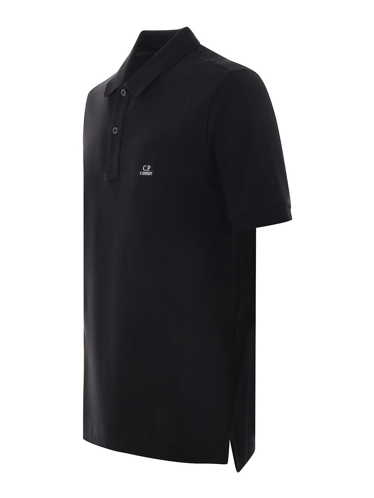 Shop C.p. Company Polo In Black