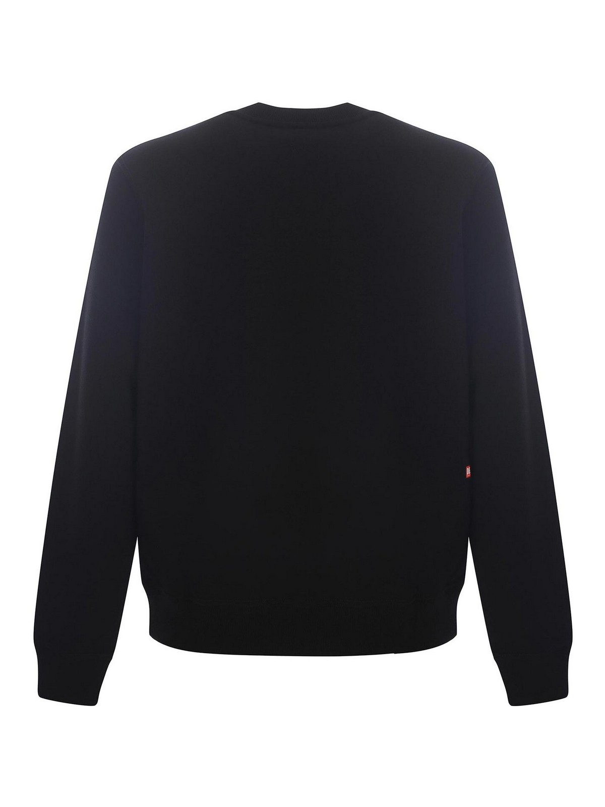 Shop Diesel Jersey Sweatshirt In Black