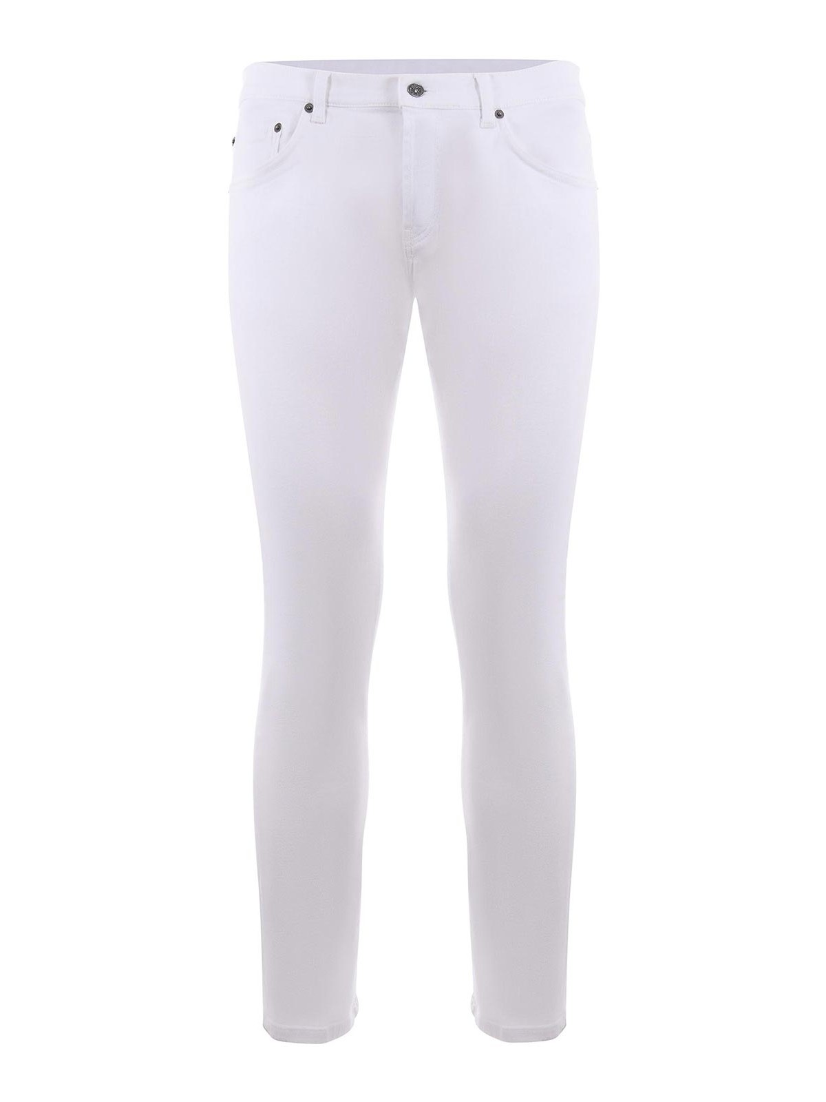 Dondup Stretch Denim Jeans In White
