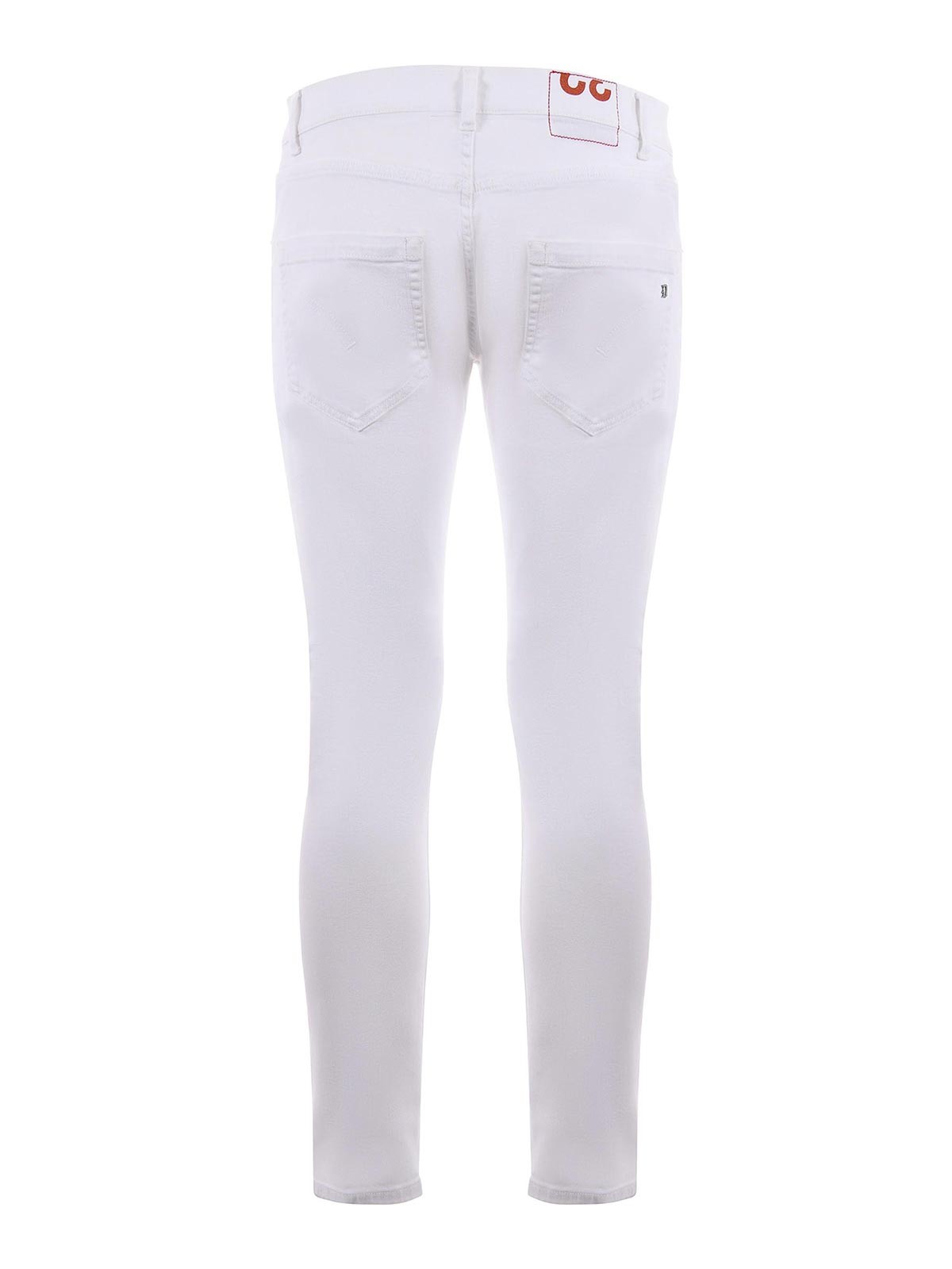 Shop Dondup Stretch Denim Jeans In White