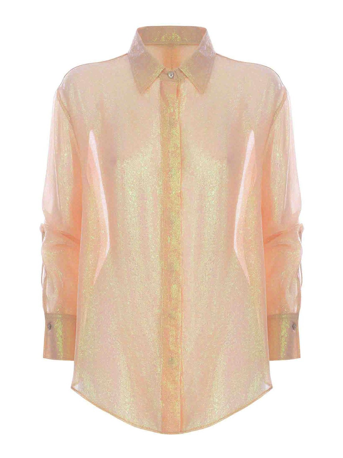 Shop Forte Forte Silk Shirt In Pink