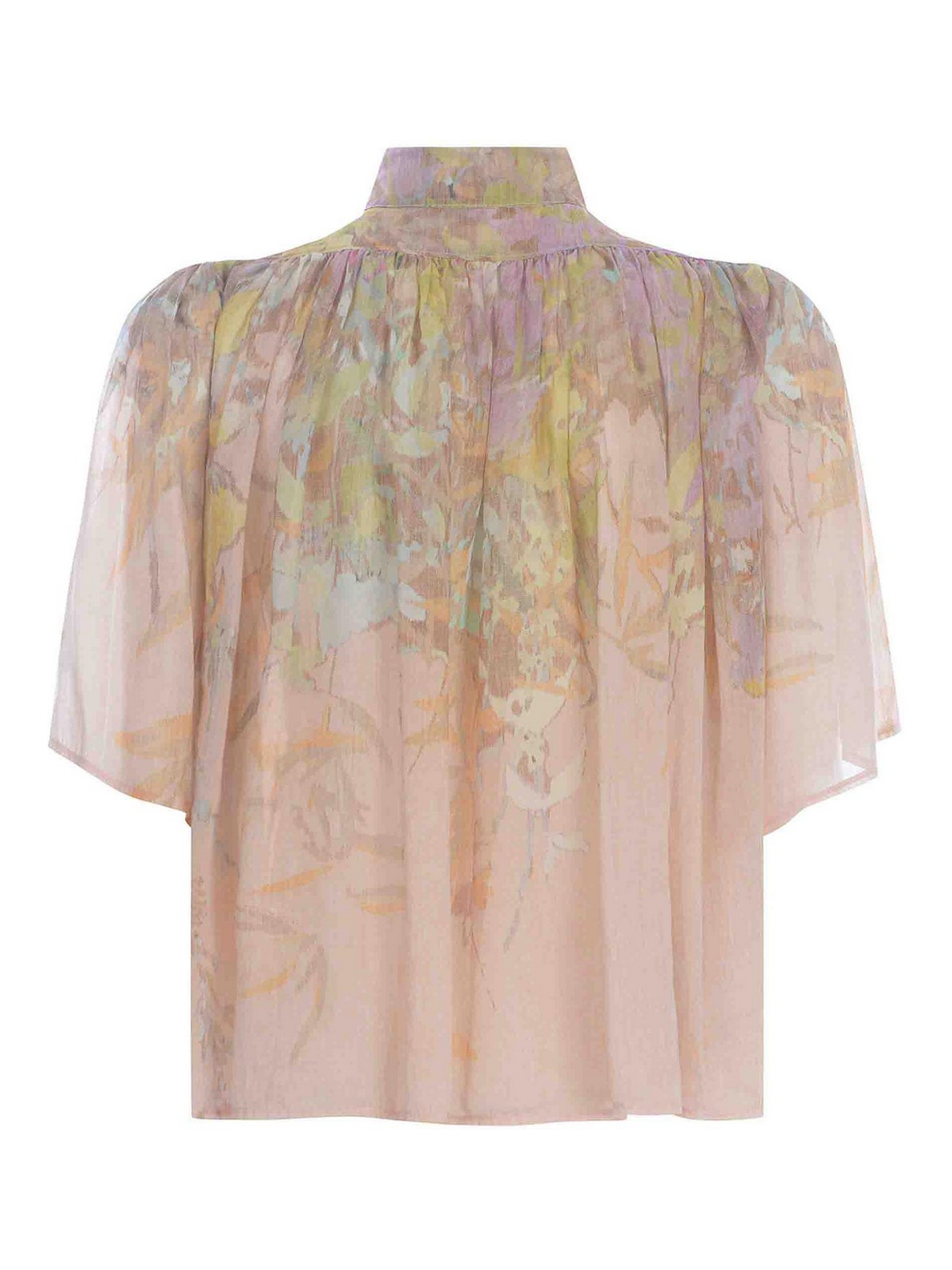 Shop Forte Forte Cotton And Silk Shirt In Light Pink