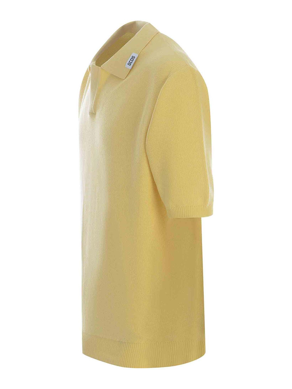 Shop Gcds Cotton Polo In Yellow