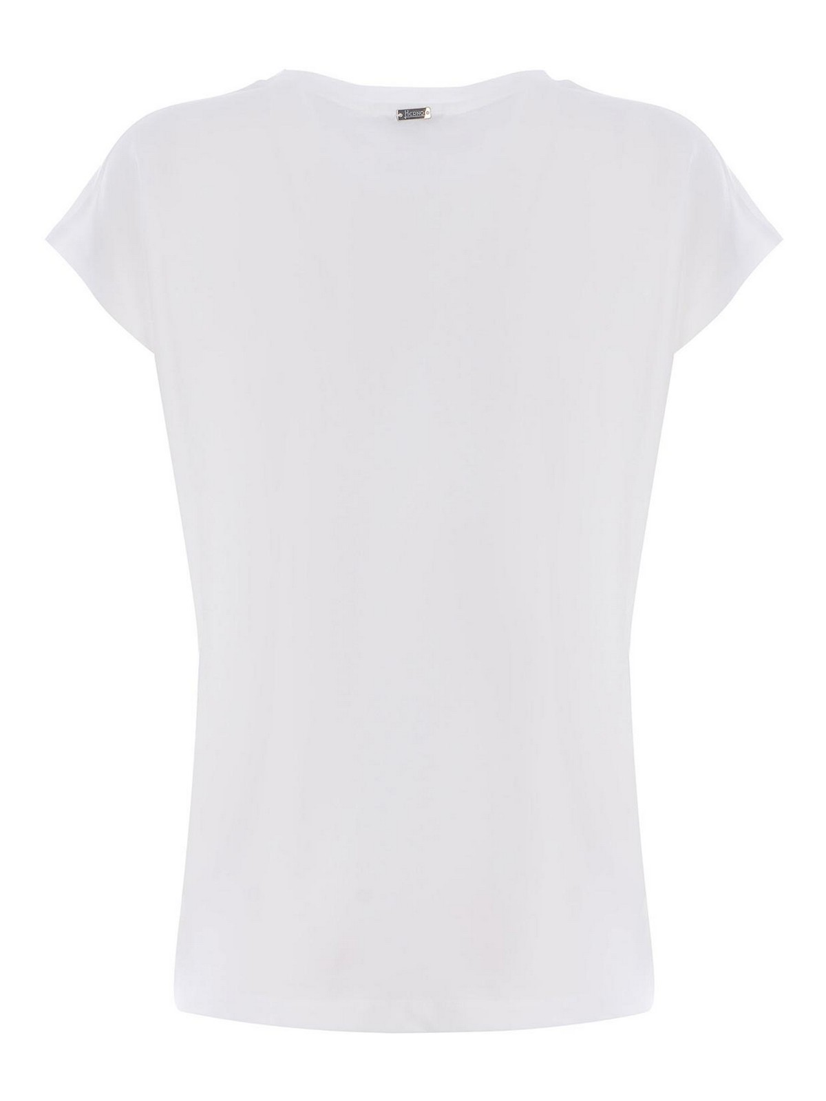 Shop Herno Jersey Tee In White