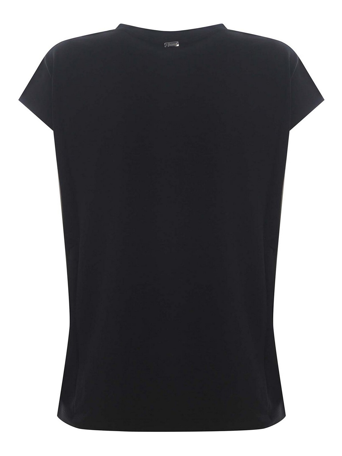 Shop Herno Jersey Tee In Black