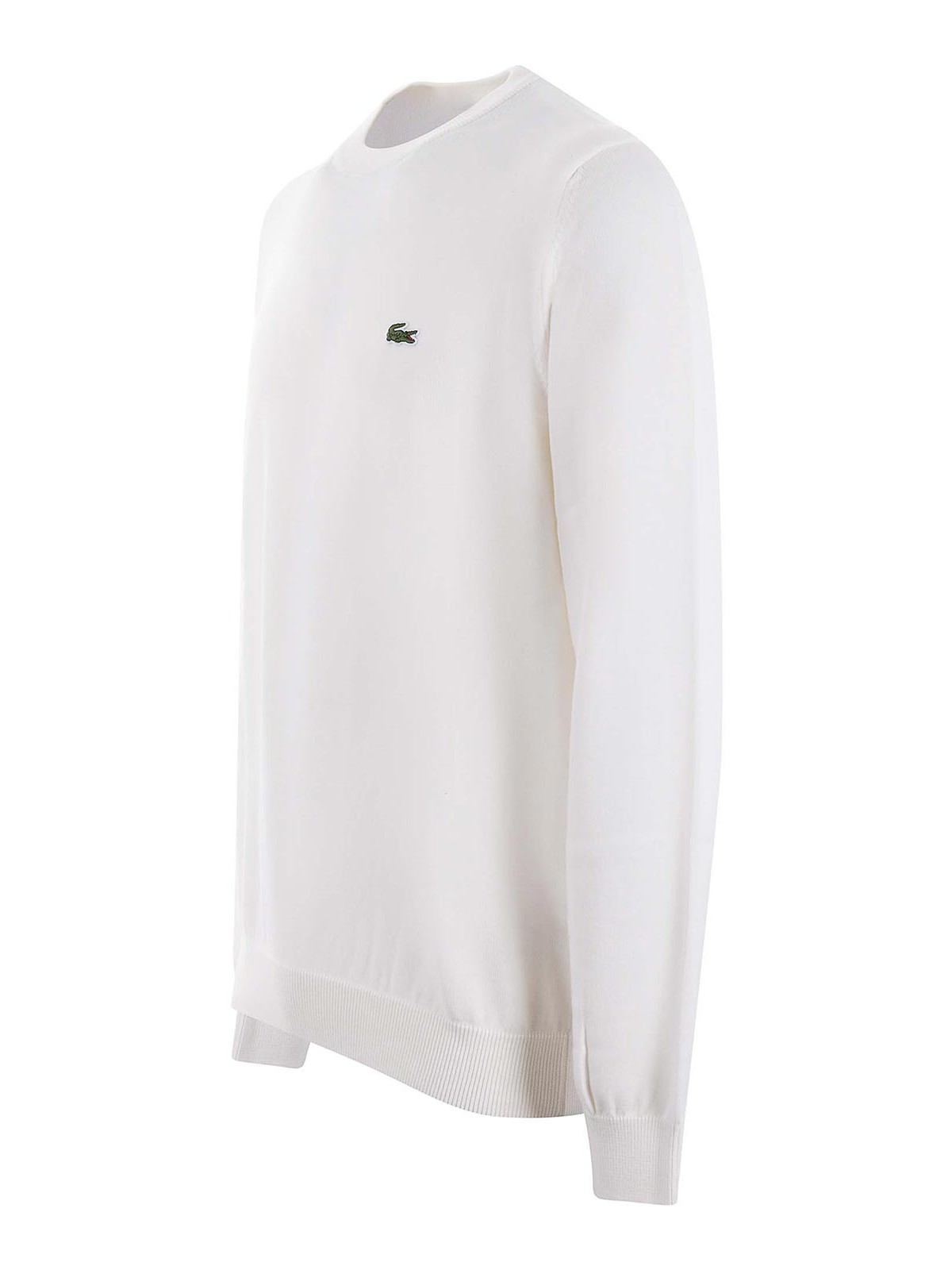 Shop Lacoste Sweater In Cream
