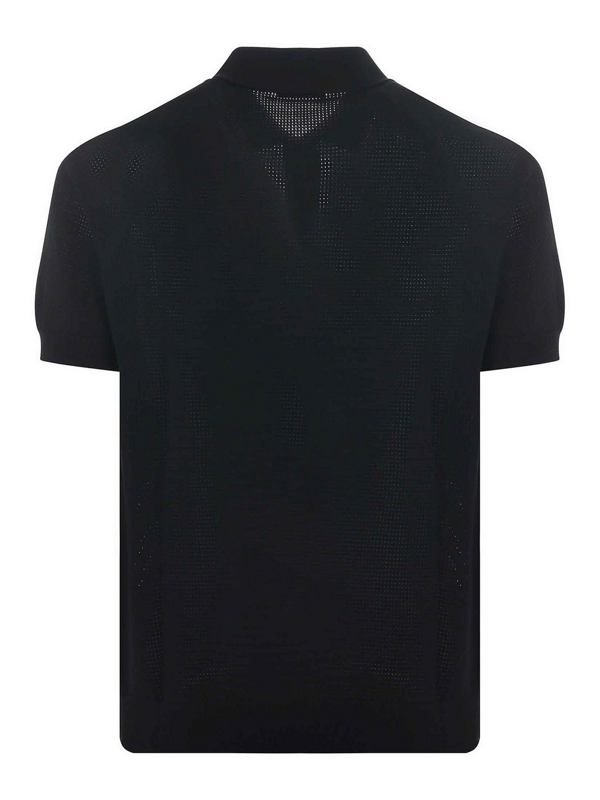 Shop Paolo Pecora Polo In Cotone In Black