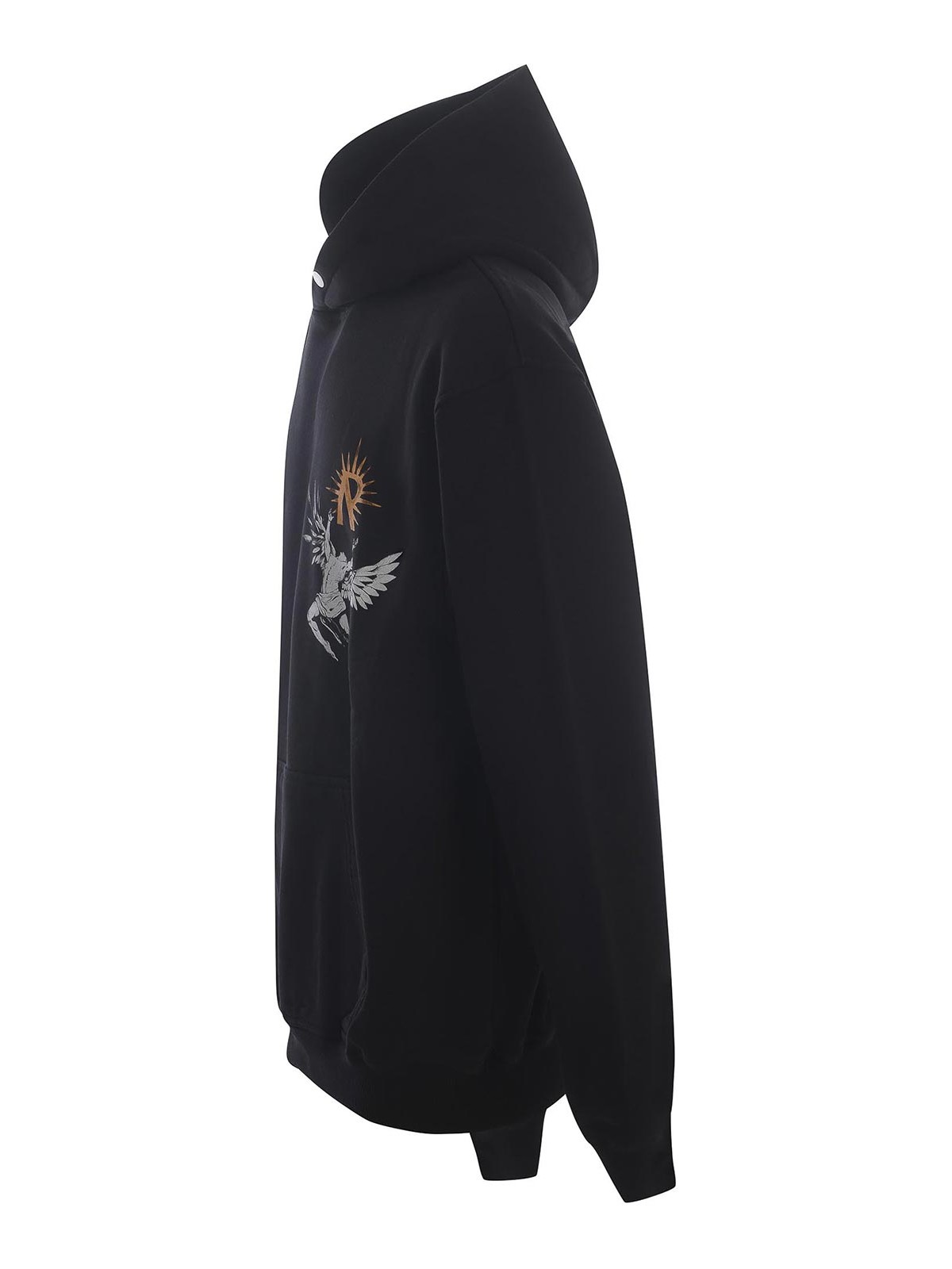 Shop Represent Cotton Hoodie In Black