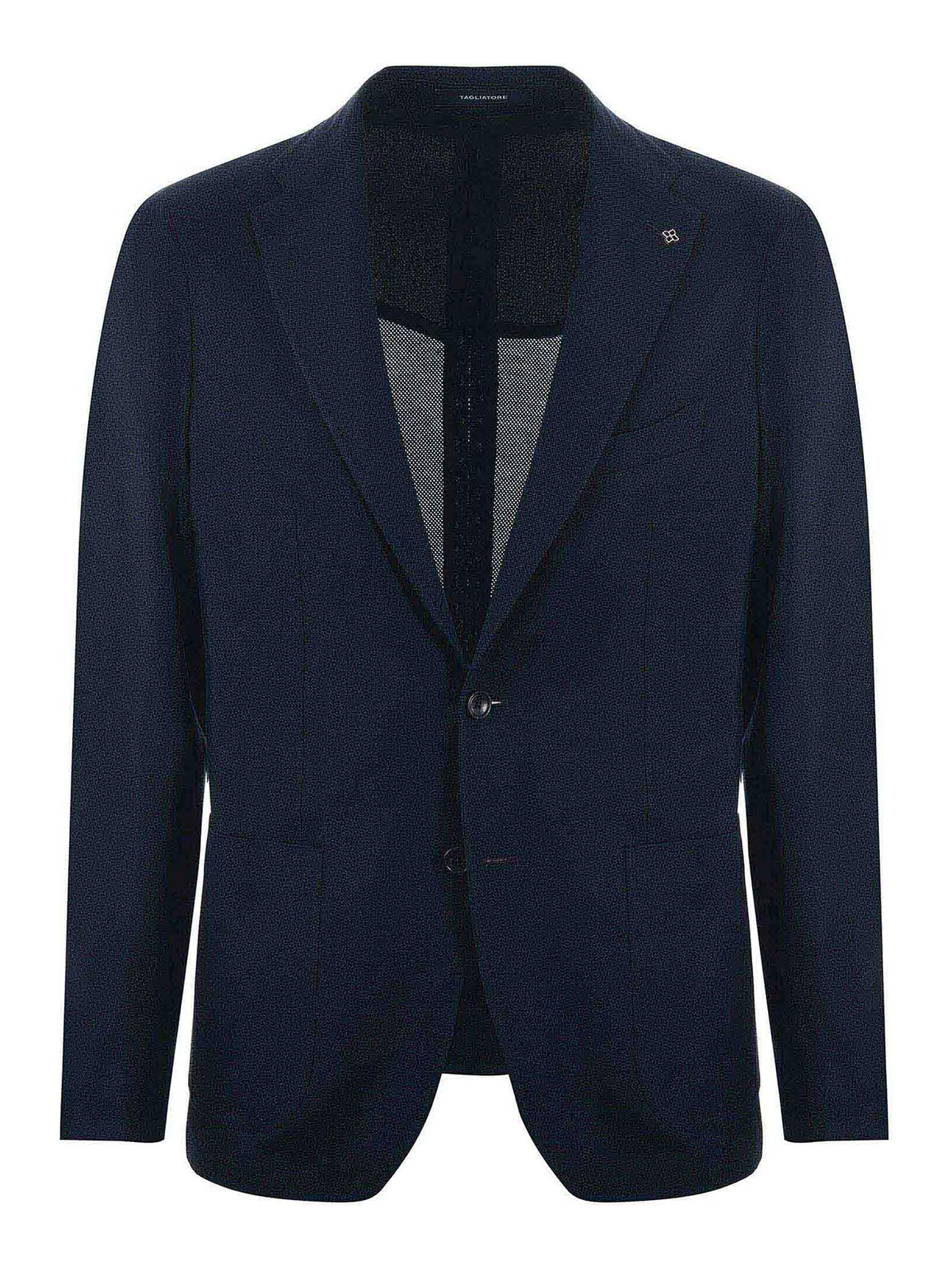 Shop Tagliatore Jacket In Blue