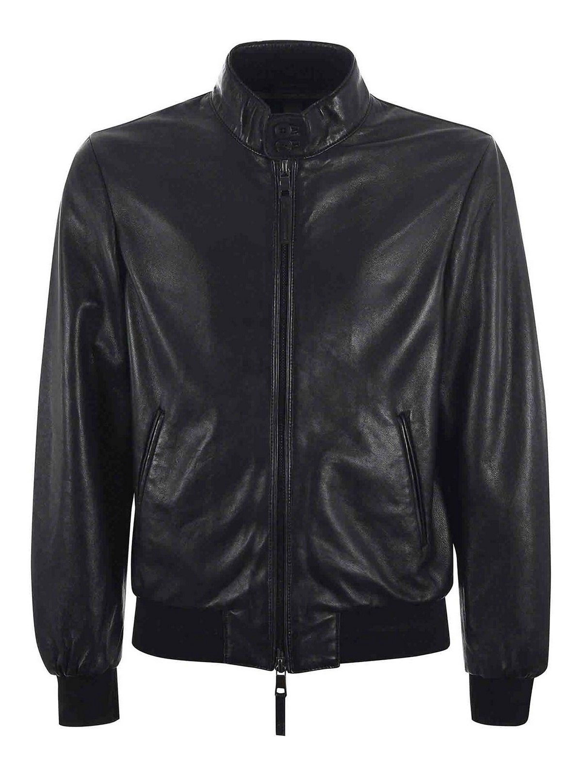 The Jack Leathers Jacket In Black